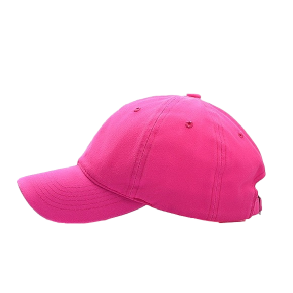 Women’s Hot Pink Adjustable Baseball Hat 100% Cotton NWT - 90s’ - Y2K - Retro - Picture 5 of 5